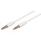 Pro MiniJack 3.5mm Slim 3P - Valkoinen - 2m – kuva 2
