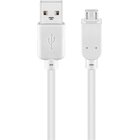 Pro USB-A <-> USB Micro-B - 5m - Valkoinen