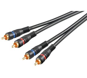 Pro RCA Stereo -kaapeli - Suojattu - 2m