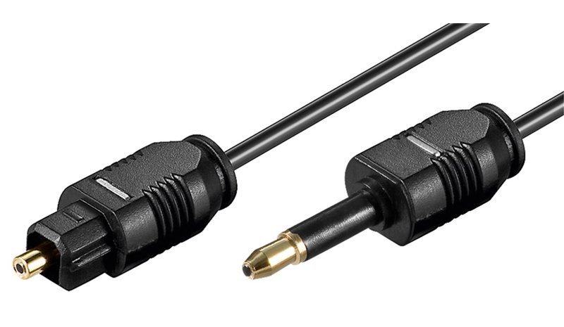 Pro Optical Toslink MiniPlug Cable - 2m