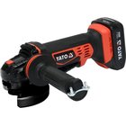 Akkukäyttöinen kulmahiomakone Yato YT-82826; 125 mm; 18 V; 1x2,0 Ah akku