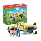 Veterinärbesöksset 12 delar - Med gårdsdjur, fordon och veterinär - SCHLEICH - 42503 FARM WORLD