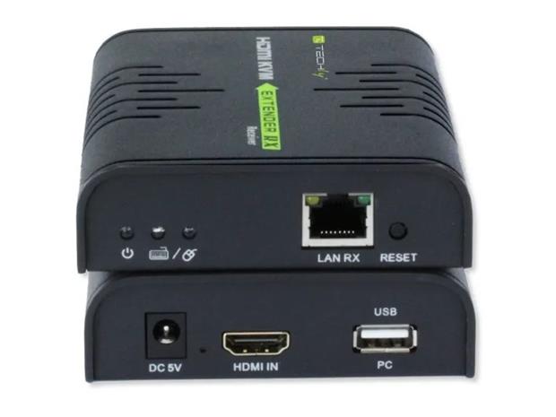 KVM Techly HDMI + USB Cat5e / 6 - 120m -laajennus