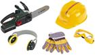 Theo Klein Bosch chain saw ii + helmet + work gloves