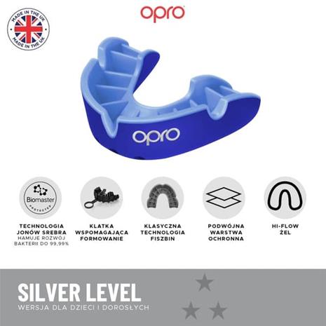 Opro UFC Silver GEN2 Hammassuoja Valkoinen/Hopea
