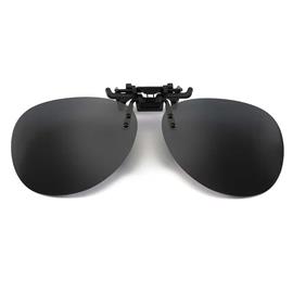 Clip-on Aviator-aurinkolasit pilottilasit mustat