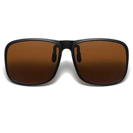 Flip Up aurinkolasit Clip-On Ruskea
