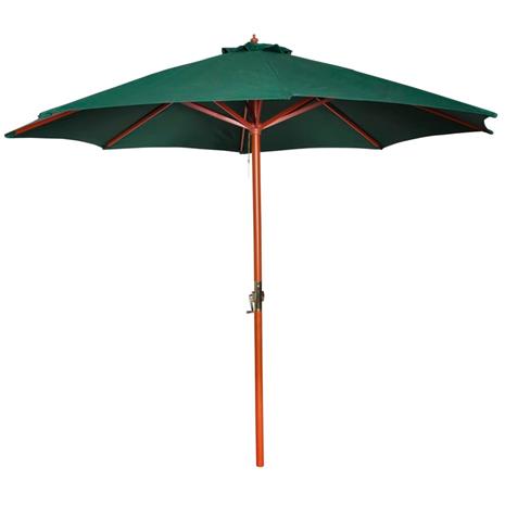 vidaXL Aurinkovarjo vihreä 258 cm – kuva 4/5