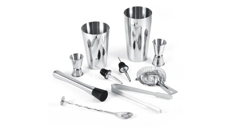 10-Osa Bartender Kit Shakerilla ja Lisävarusteilla - Barset Cocktail