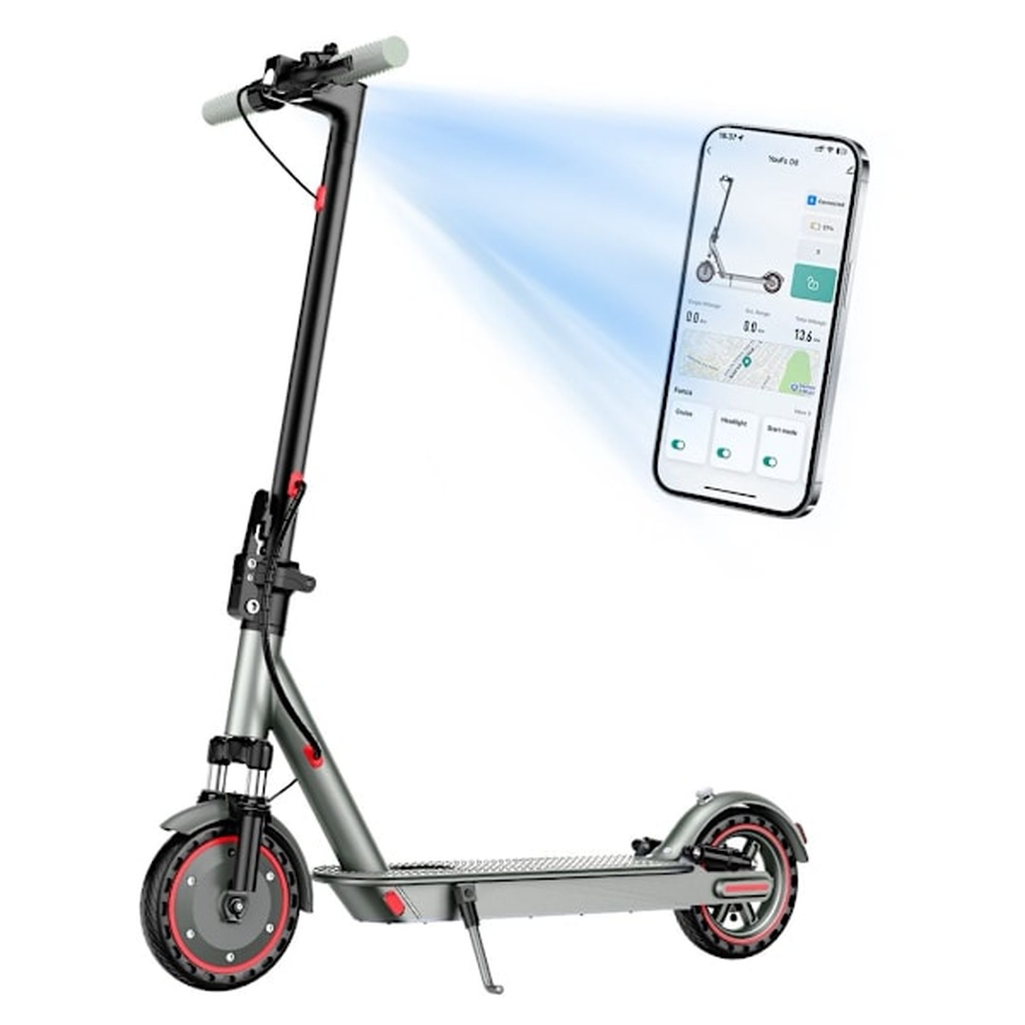 2026 - OOK-TEK D8 MAX jousituksella varustettu KickScooter-sähköpotkulauta - 30 km/h sähköpyörä