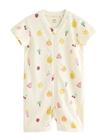 Lindex Pyjama Romper - White - 80