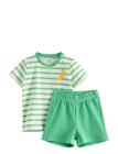 Lindex Set With Top And Shorts - Green - 86