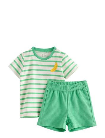 Lindex Set With Top And Shorts - Green - 86
