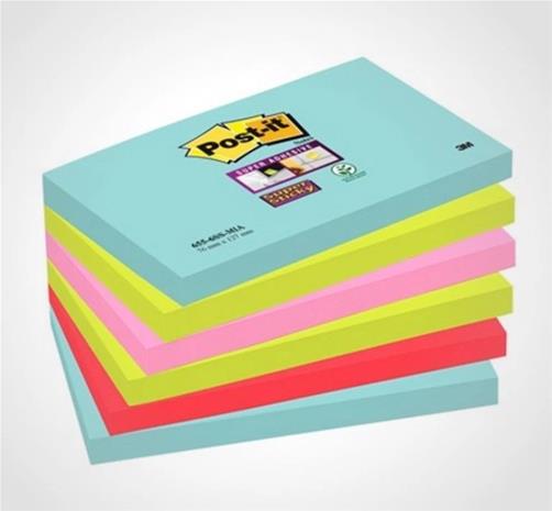 3M Post-it Super-Sticky Notes 76 x 127 mm 90 Sheets (Cosmic)
