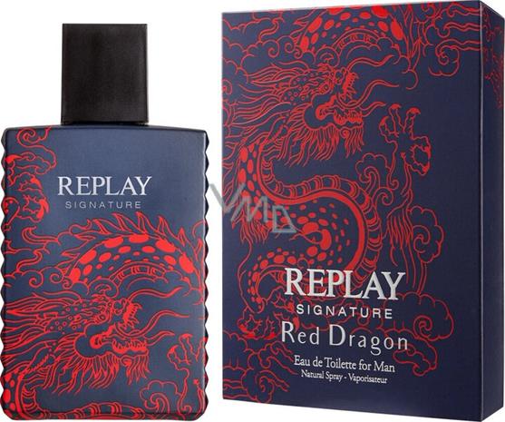 Hajuivesi Replay Signature Red Dragon EDT miehille, 30 ml
