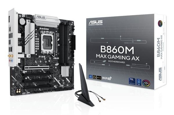 ASUS B860M MAX GAMING AX Emolevy - Intel B860 - Intel LGA1851 socket - DDR5 RAM - Micro-ATX