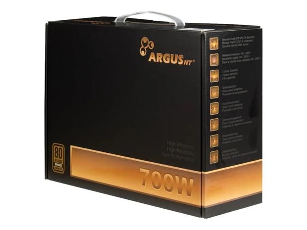 Inter-Tech ArgusNT BPS-700 700W -virtalähde, 80 Plus Bronze