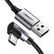 UGREEN Angled USB-C To USB-A Data Cable Black 1M – kuva 4
