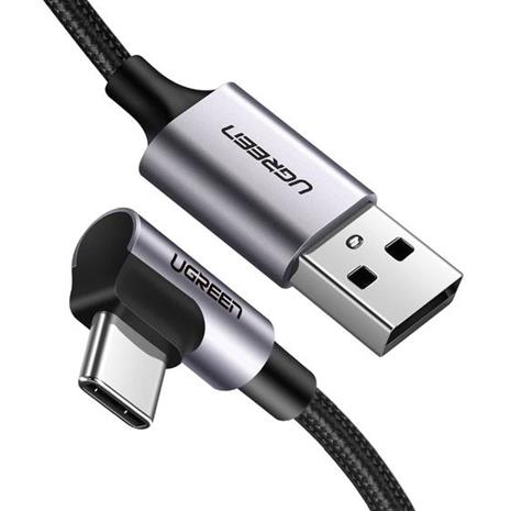 UGREEN Angled USB-C To USB-A Data Cable Black 1M – kuva 4/6