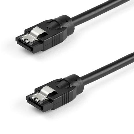 StarTech.com 0.3 m Round SATA Cable - Latching Connectors - 6Gbs SATA Cable - SATA cable - 30 cm