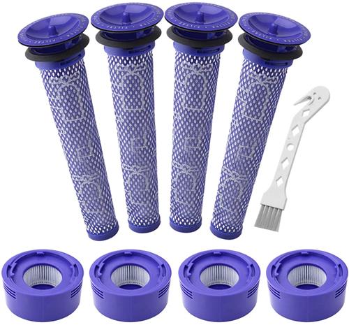 Esi- ja jälkisuodatin Dyson V7/8 4+4 kpl Sininen