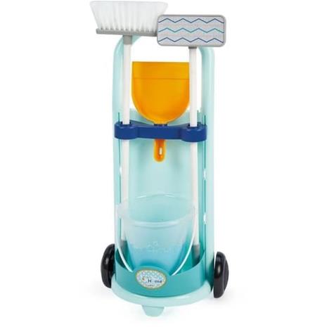 Ecoiffier - Cleaning Trolley Blue 5pcs.