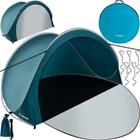 Pop-up rantateltta 3 hengelle 200x120x110 cm sininen/valkoinen