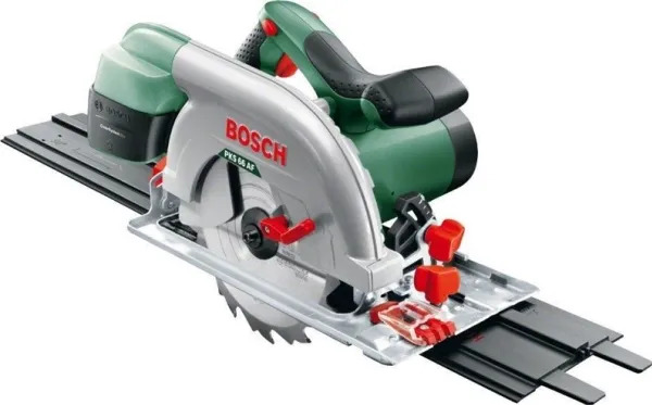 Bosch PKS 66-2 AF (0603502004) 1600W, pyörösaha + ohjauskisko