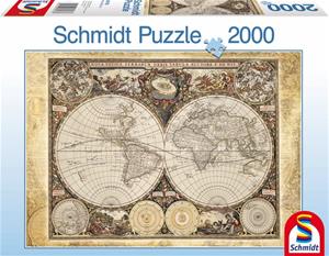 Schmidt Spiele 58178 palapeli Kuviopalapeli 2000 kpl Kartat