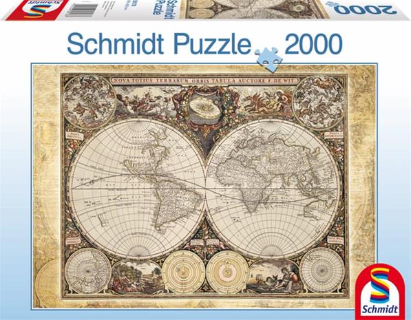 Schmidt Spiele 58178 palapeli Kuviopalapeli 2000 kpl Kartat