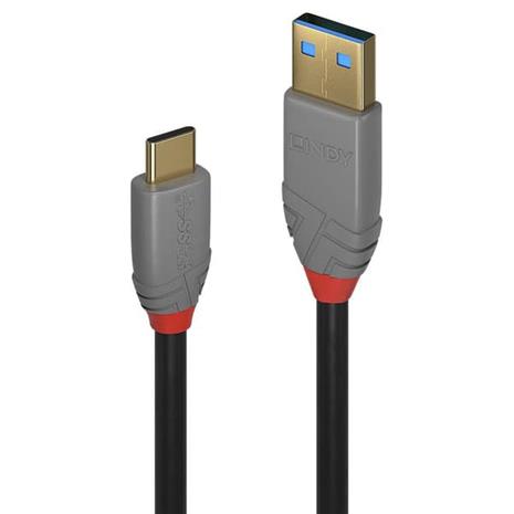 Lindy Anthra Line - USB-C cable - 24 pin USB-C to USB Type A - 1 m