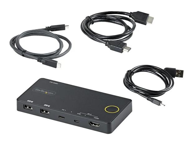 StarTech 2-Port Hybrid USB-A/HDMI + USB-C KVM Switch