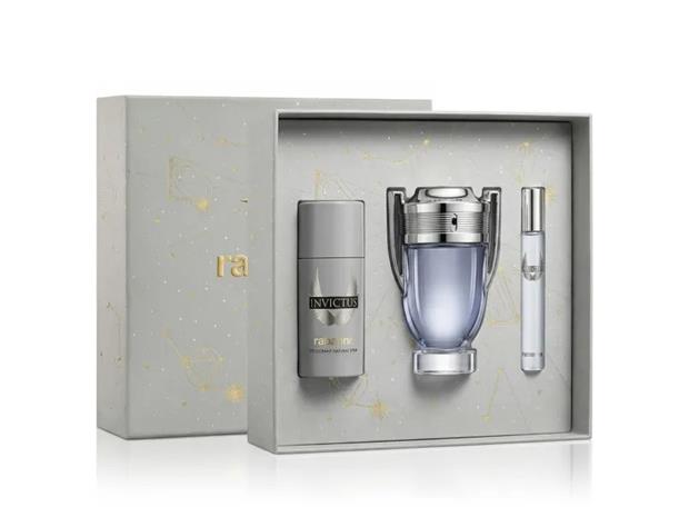 Rabanne Invictus Eau De Toilette Spray 100ml Set 3 Pieces