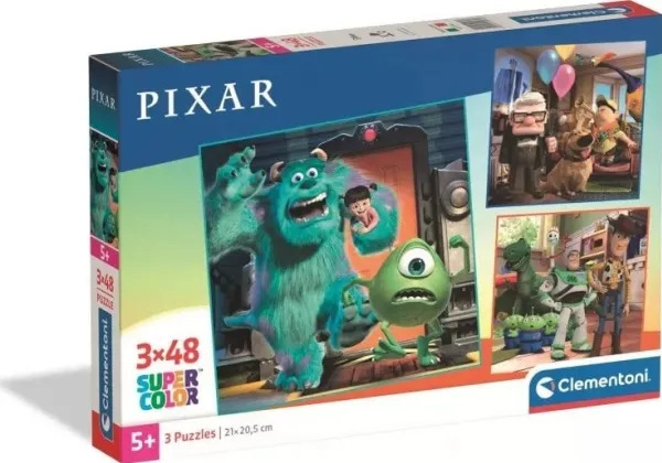 CLEMENTONI - 3x48 bitar - Disney Pixar