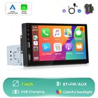 Autoradio - 1-DIN MP5-soitin - Johdollinen CarPlay - Kosketusnäyttö 17,8 cm - Bluetooth ja FM-radio - USB, jopa 64 Gt - Lähtöteho 4x45 W - Musta