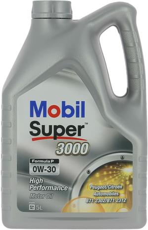 Moottoriöljy Mobil Super 3000 FP 0W-30, 5L.