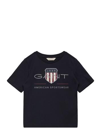 Gant Kids Archive Shield Ss T-Shirt - Black - 116