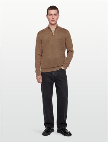 Morris Merino Cable John Zip - Navy - XXL
