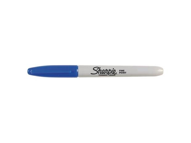 Sharpie Permanent Markers | Fine Point | Blue | 12 Count