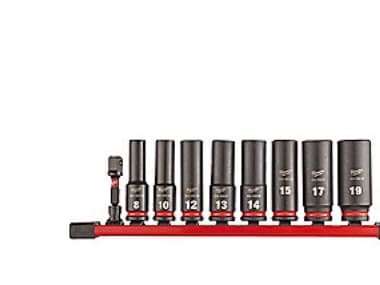 Milwaukee 4932480455 SHOCKWAVEâ„¢-hylsysarja 3/8"", pitkät, 9 osaa