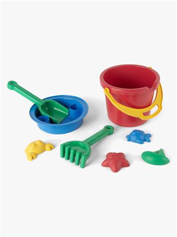 Dantoy - Classic Recycled red bucket set in net (1434)