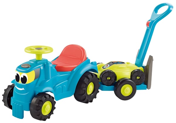 Ecoiffier Tractor with Trailer and Lawn Mower, Ulkolelut