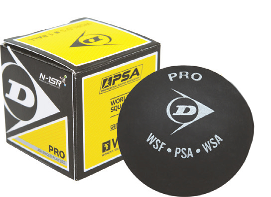 Squash-pallo Dunlop PRO 2YellowDot 12-laatikko