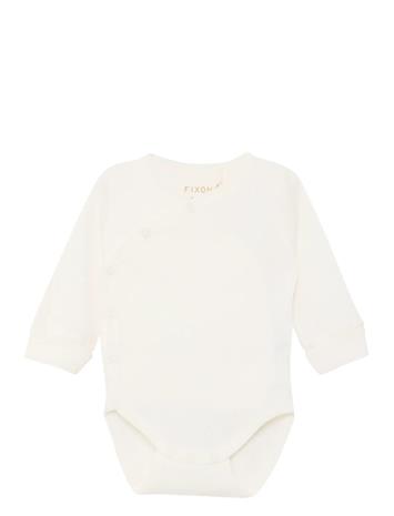 Fixoni Wrap Body Ls Rib Solid - Cream - 68