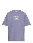 Gant Kids Ocean Wash Graphic Ss T-Shirt - Blue - 176