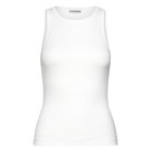 Ganni Soft Cotton Rib Jersey - White - L