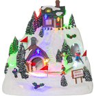 Star Trading Flamme Leaf 12,5 cm ruskea LED-pöytäkynttilä