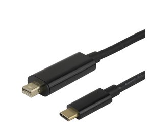 Deltaco - DisplayPort cable - USB-C to Mini DisplayPort - 2 m