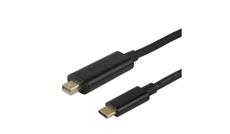 Deltaco - DisplayPort cable - USB-C to Mini DisplayPort - 2 m