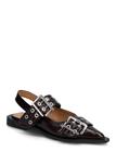 Ganni Feminine Buckle Ballerinas - Burgundy - 40
